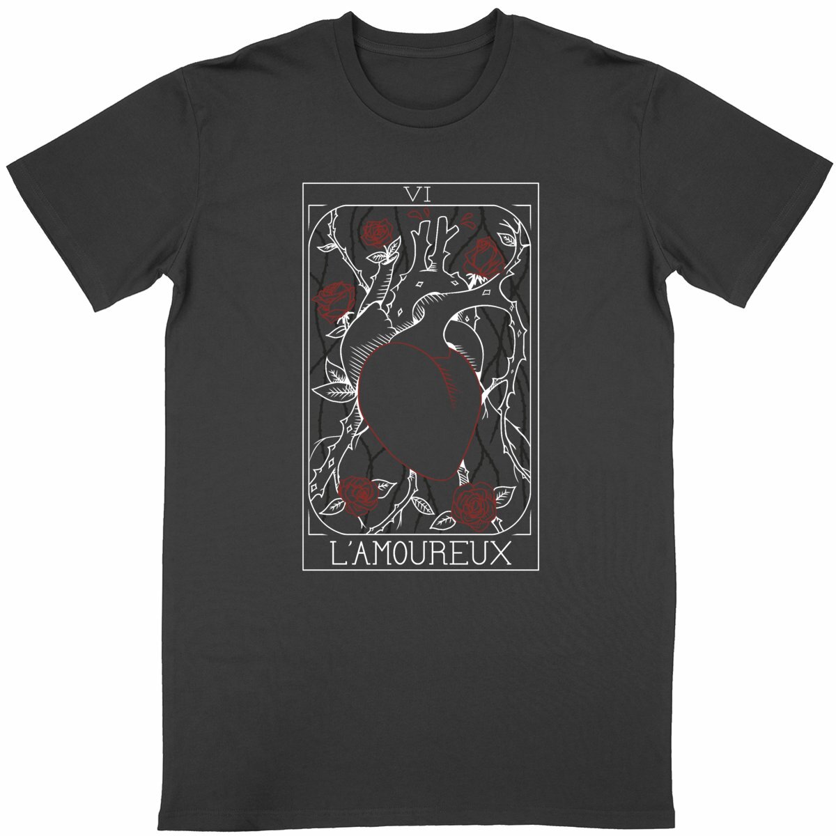 Image back T-shirt L'AMOUREUX (noir)