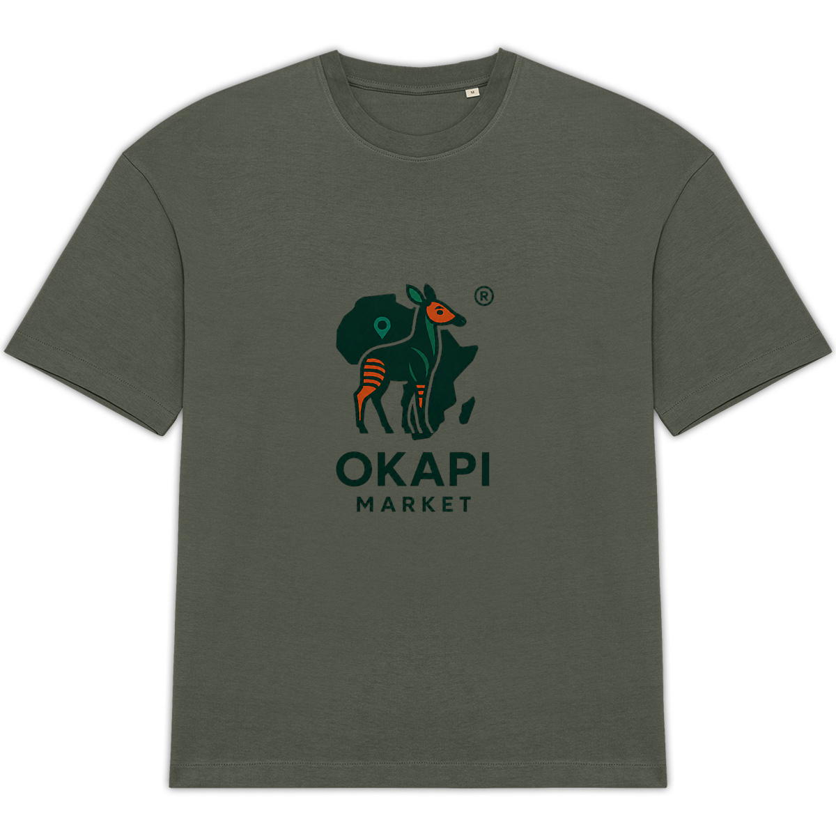 Okapi T-Shirt Green Oversized - Image