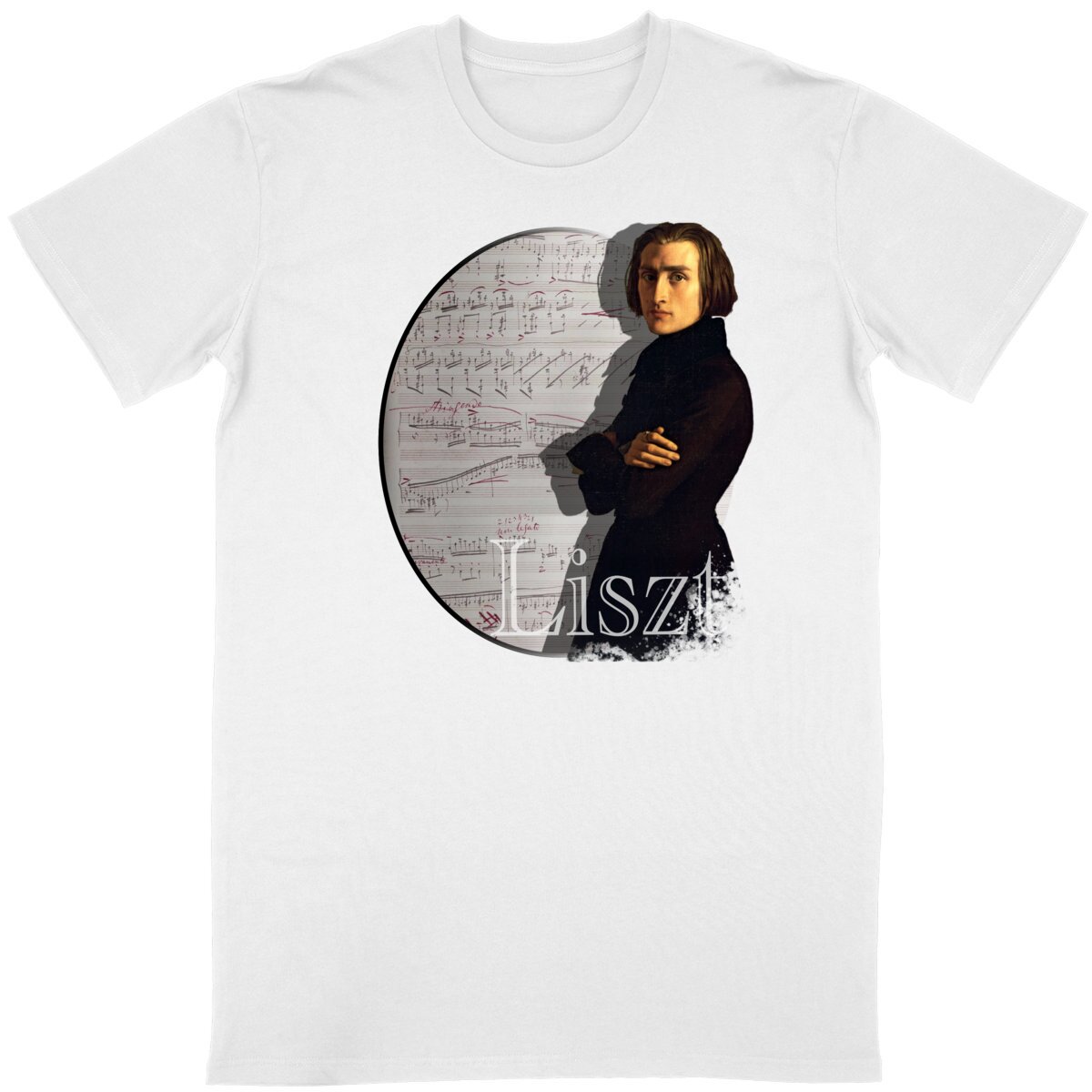 Image back Unisex T-Shirt (Composer - Liszt)