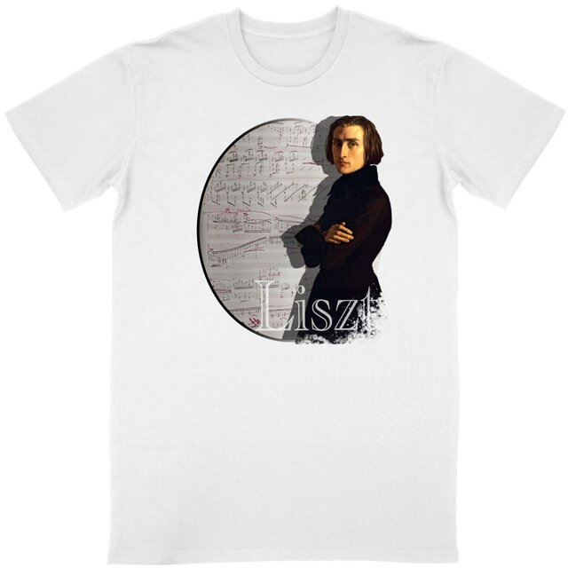 Image back Unisex T-Shirt (Composer - Liszt)