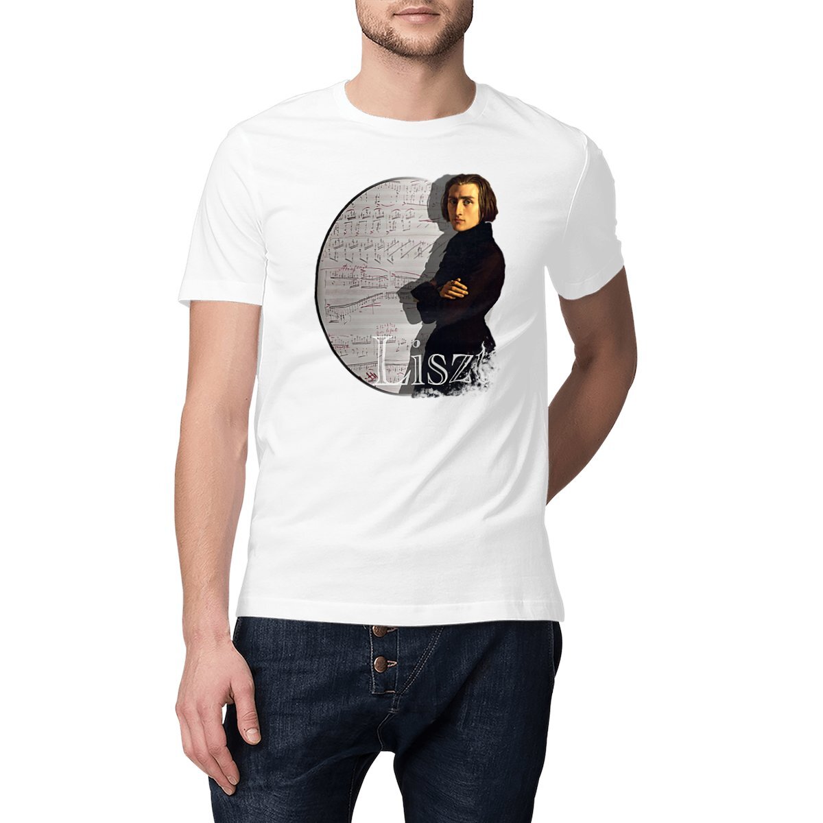 Image front Unisex T-Shirt (Composer - Liszt)