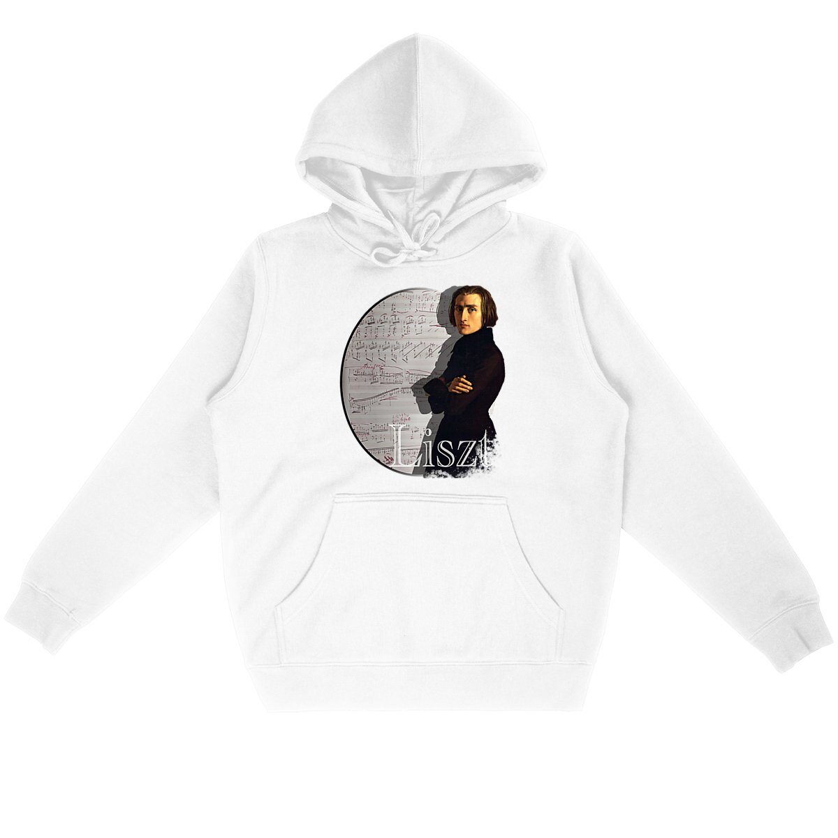 Image back Unisex Hoody (Composer - Liszt)