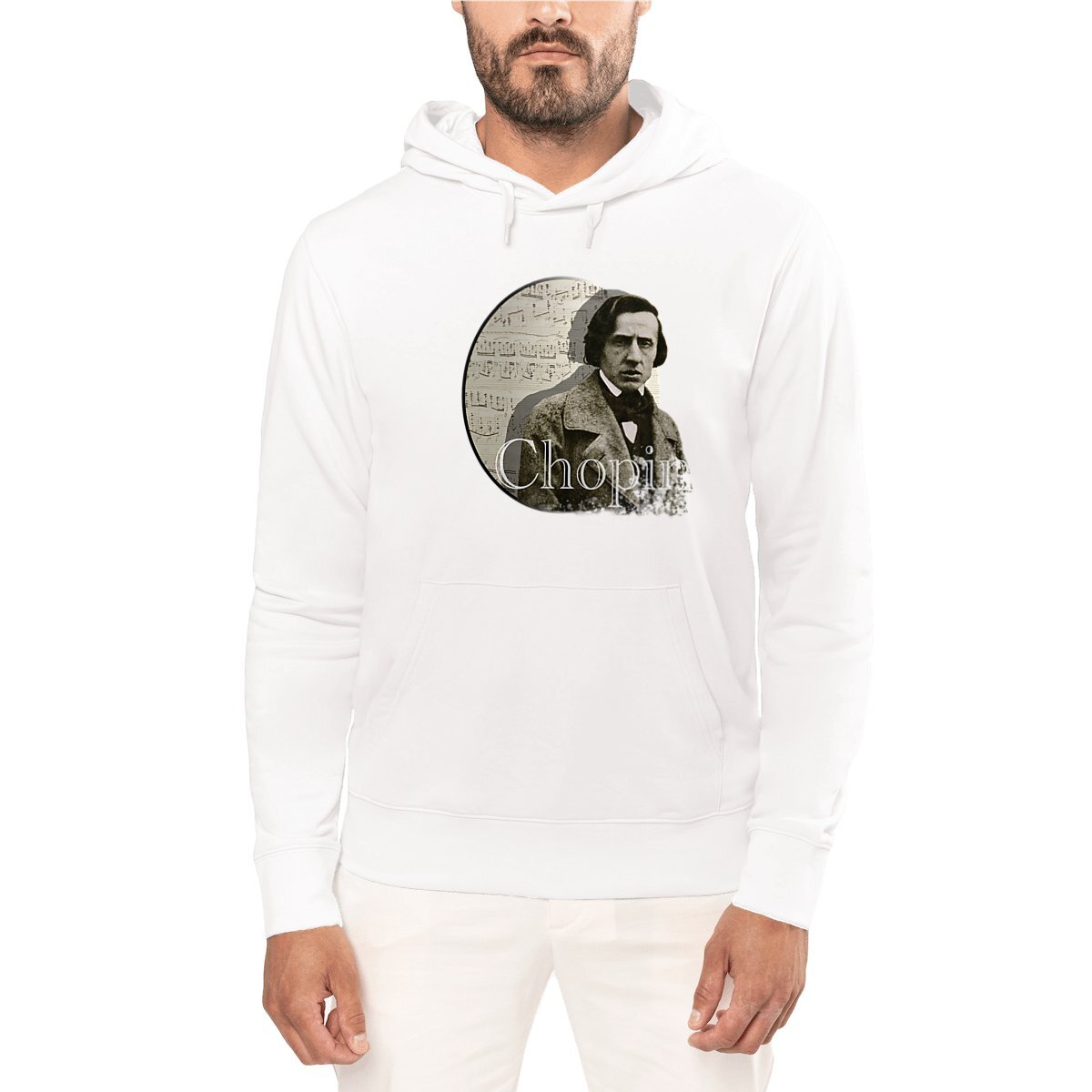 Image front Unisex Hoody (Composer - Chopin)
