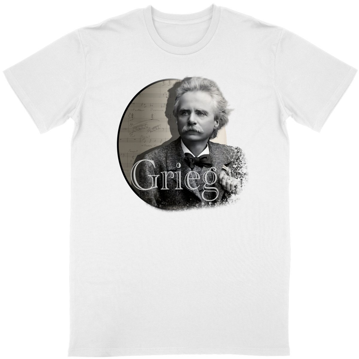 Image back Unisex T-Shirt (Composer - Grieg)