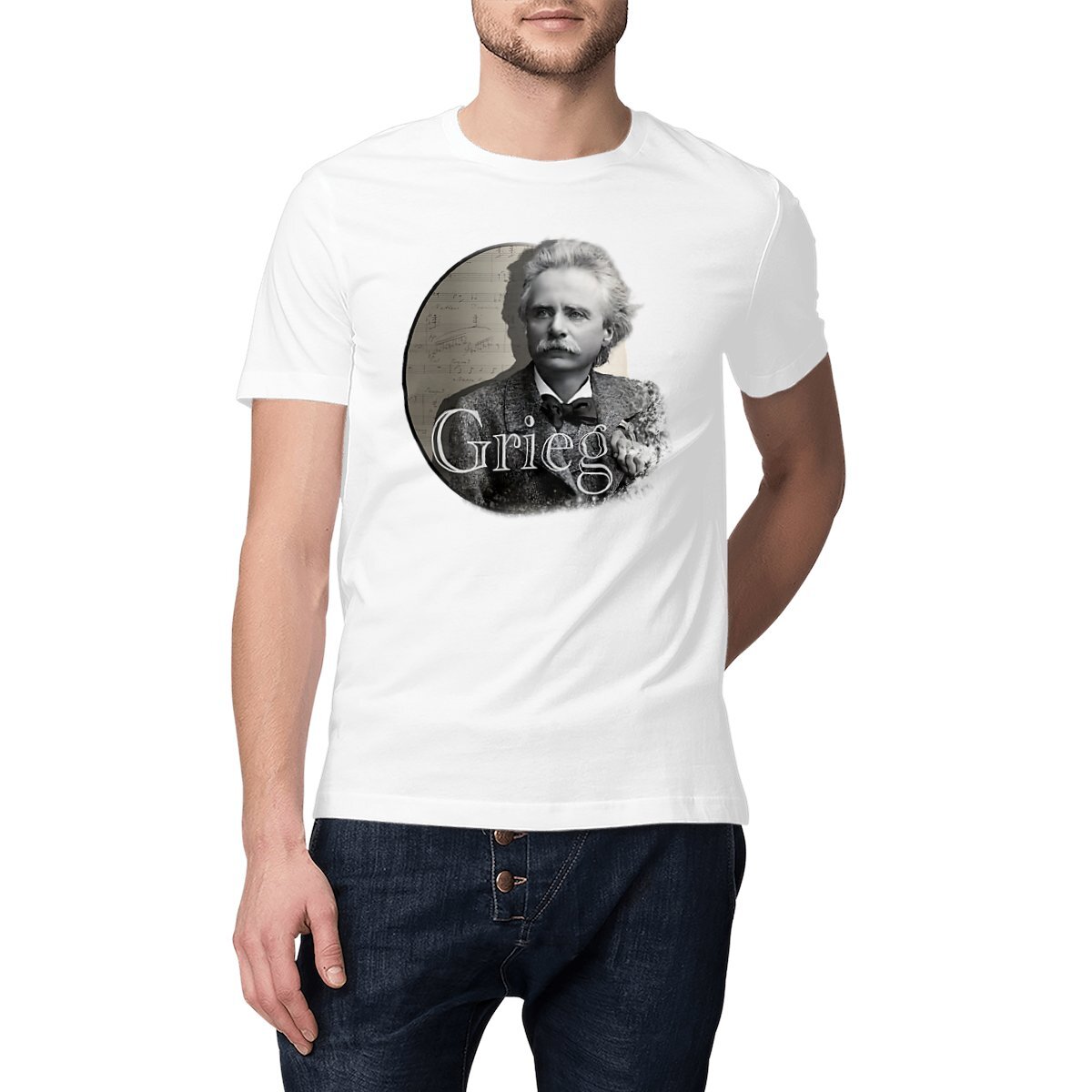 Image front Unisex T-Shirt (Composer - Grieg)