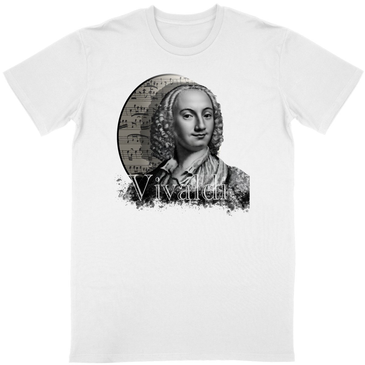 Image back Unisex T-Shirt (Composer - Vivaldi)