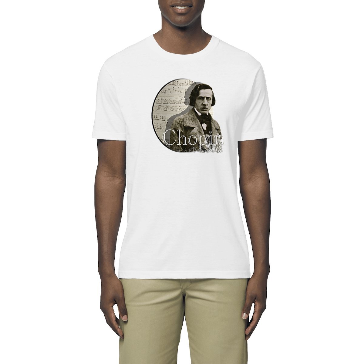 Image front Unisex T-Shirt (Composer - Chopin) Lightweight