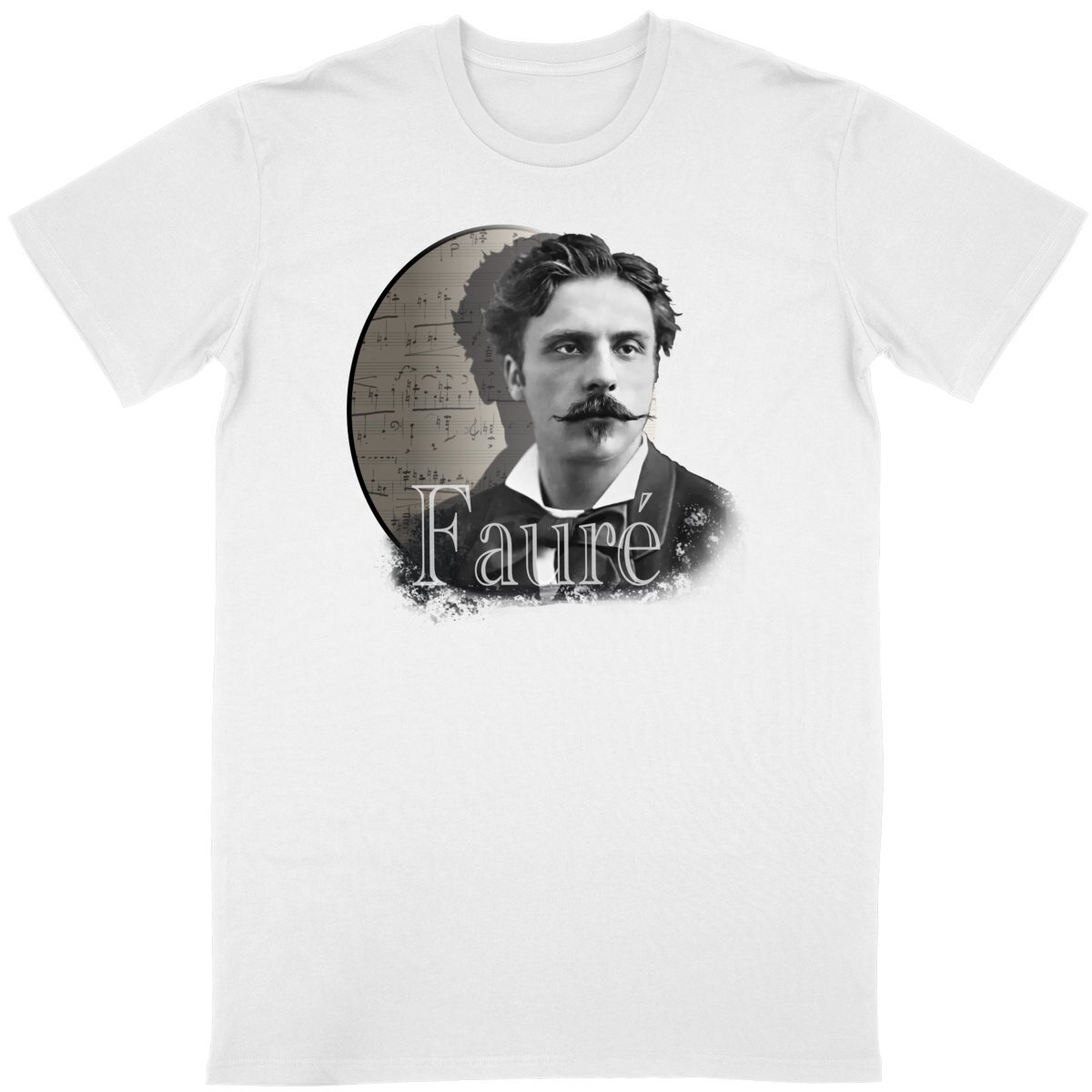 Image back Unisex T-Shirt (Composer - Fauré) 