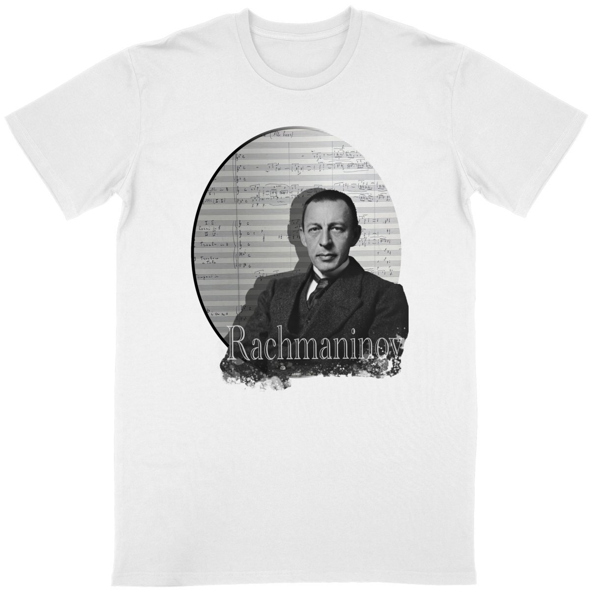 Image back Unisex T-Shirt (Composer - Rachmaninov) 