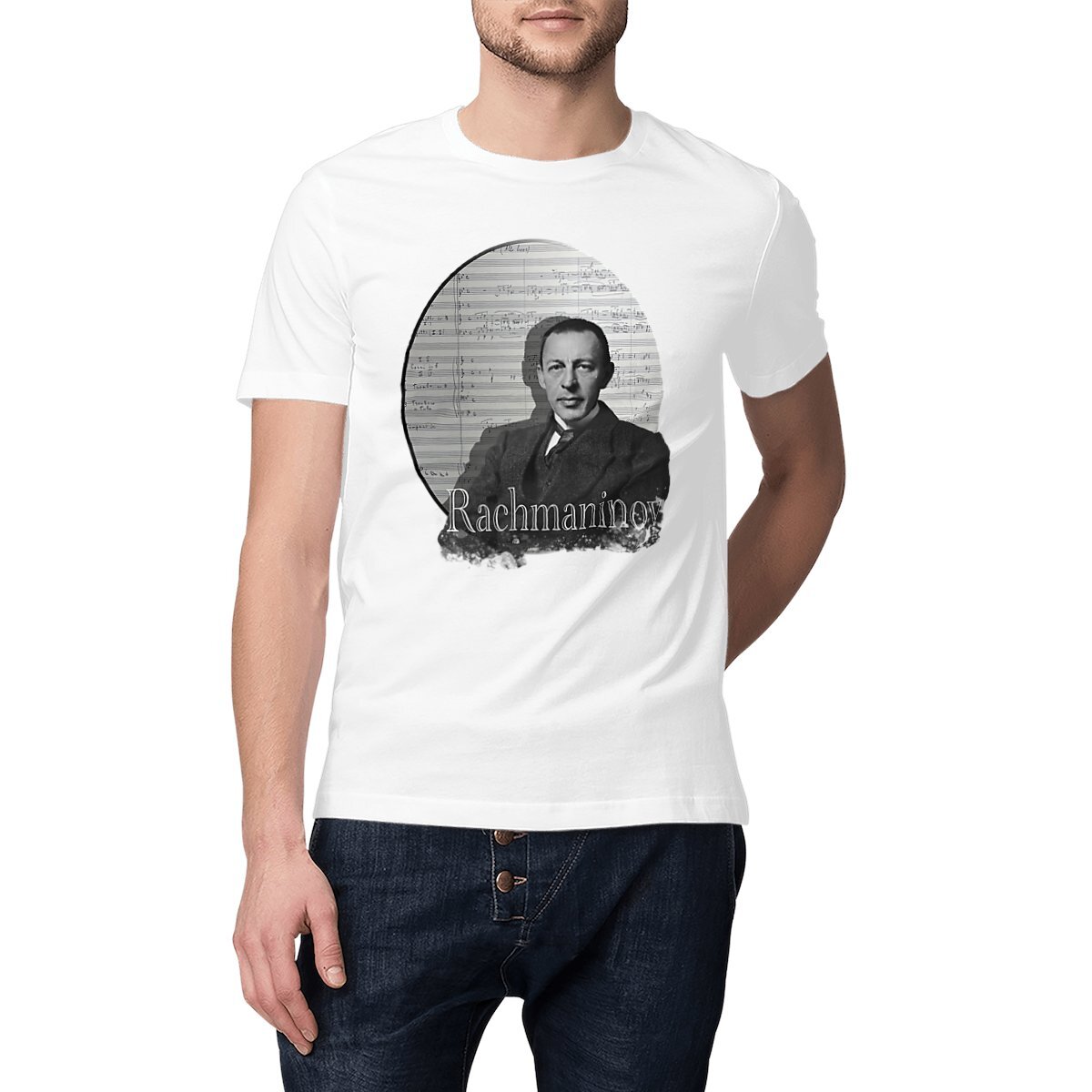 Image front Unisex T-Shirt (Composer - Rachmaninov) 
