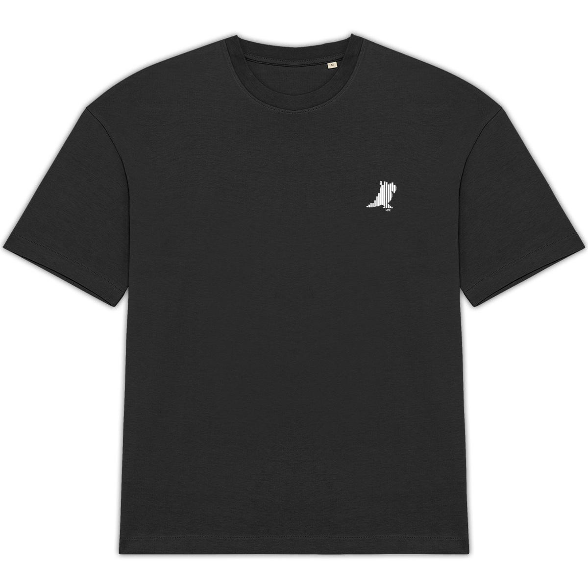 T-shirt Oversize – Design Illustration (Noir) - Image