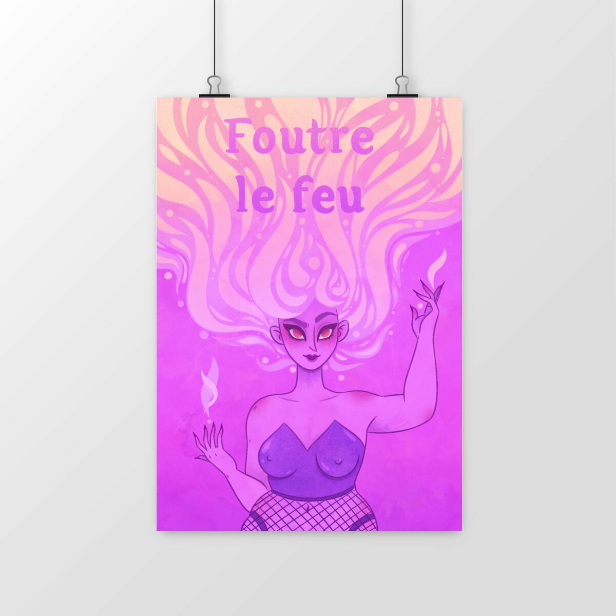 Image front Foutre le feu : rose