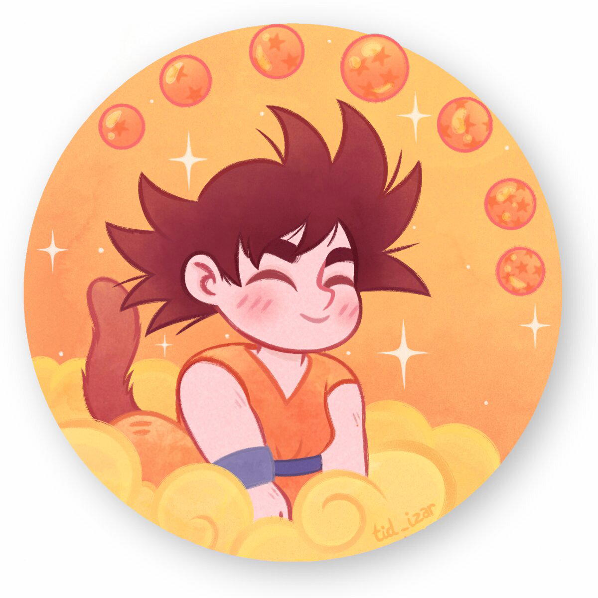 Image front Sticker - Goku
