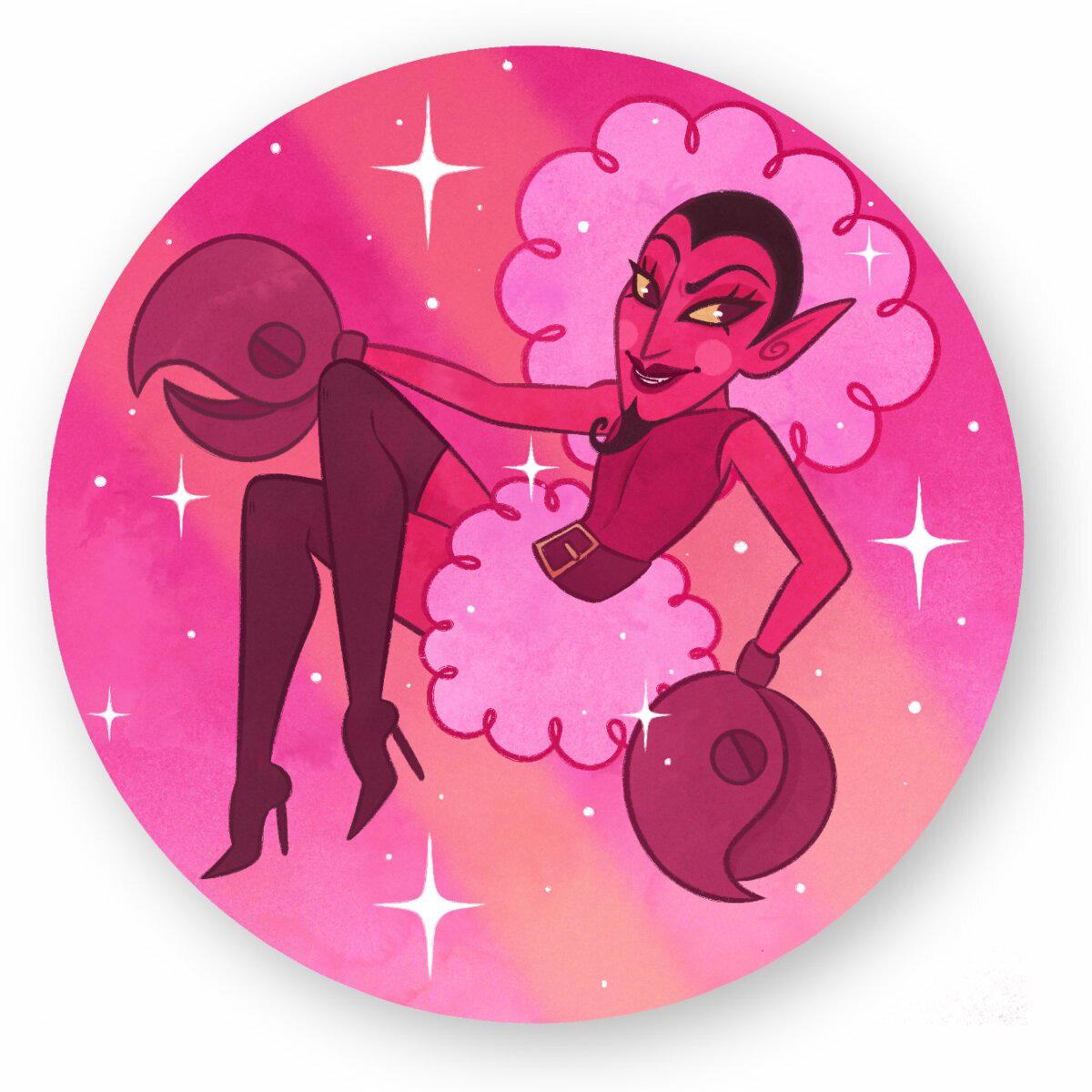 Image front Sticker - Super nana : Lui (Him)