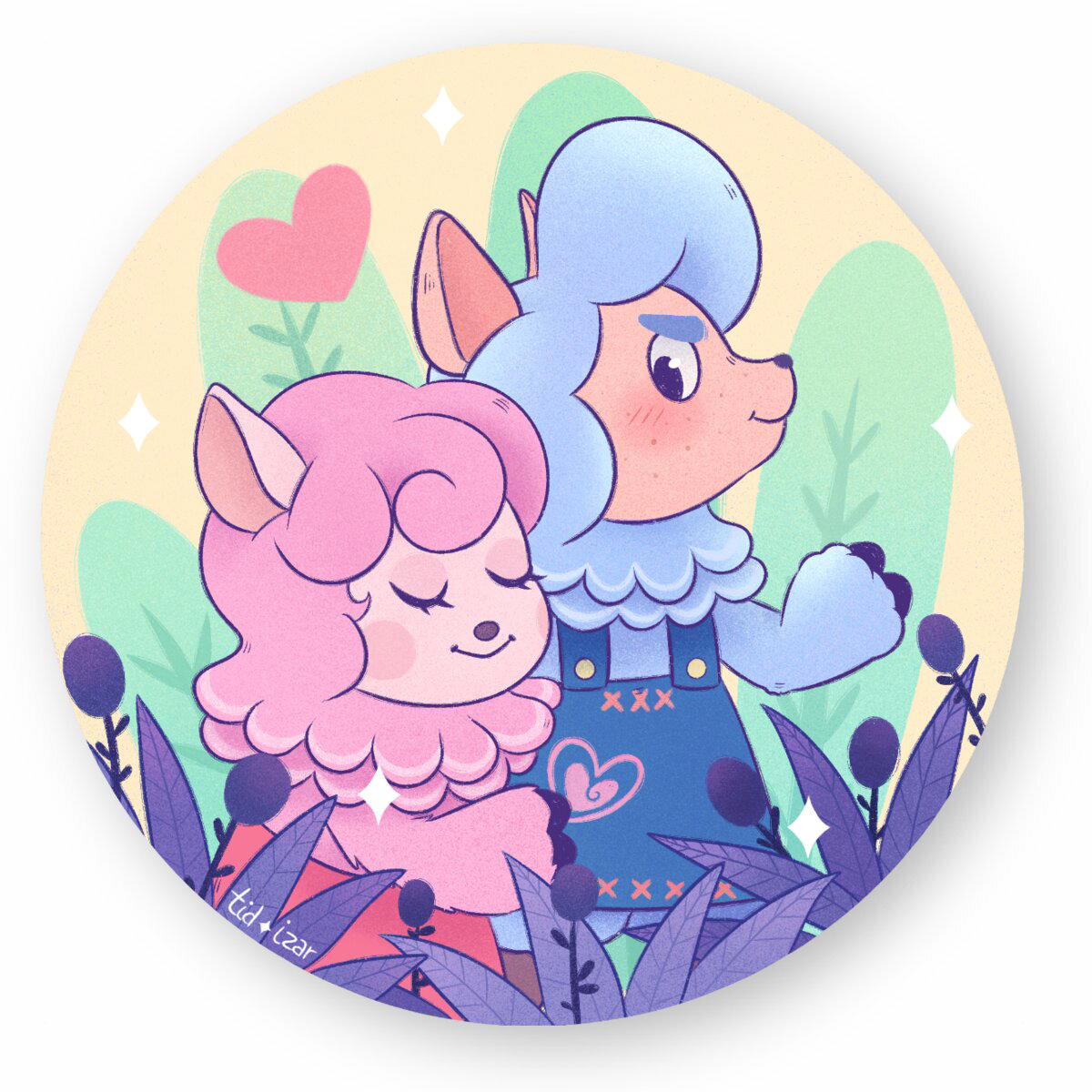 Image front Sticker - Animal Crossing : Cyrus & Reese