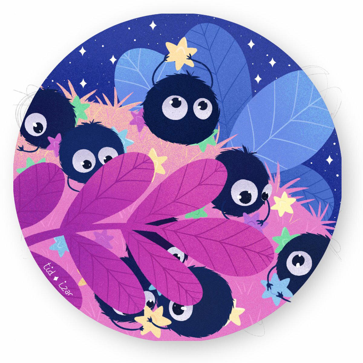 Image front Sticker - Ghibli : Noiraude
