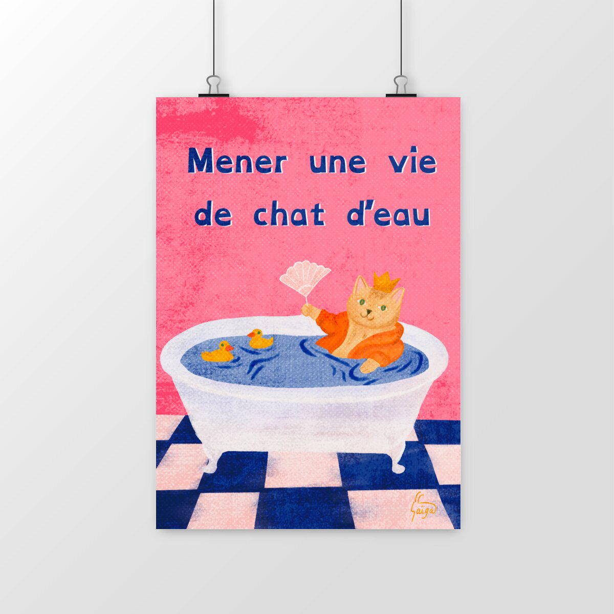 Image front Mener la vie de château - Mener une vie de chat d’eau 
