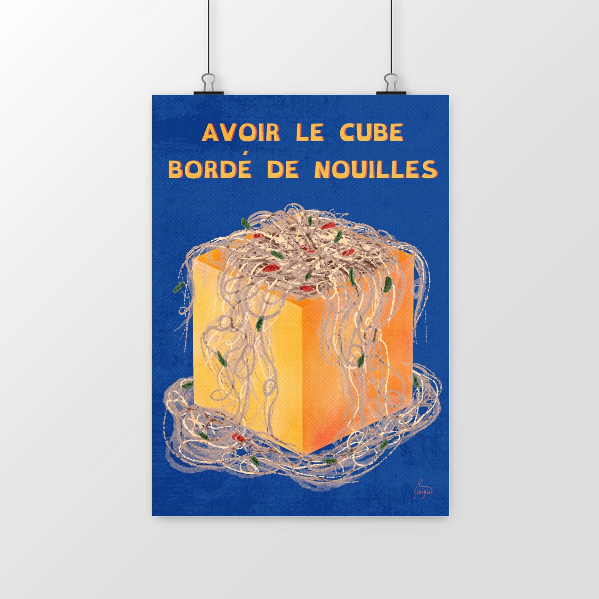Image front Avoir le cul bordé de nouilles - Avoir le cube bordé nouilles