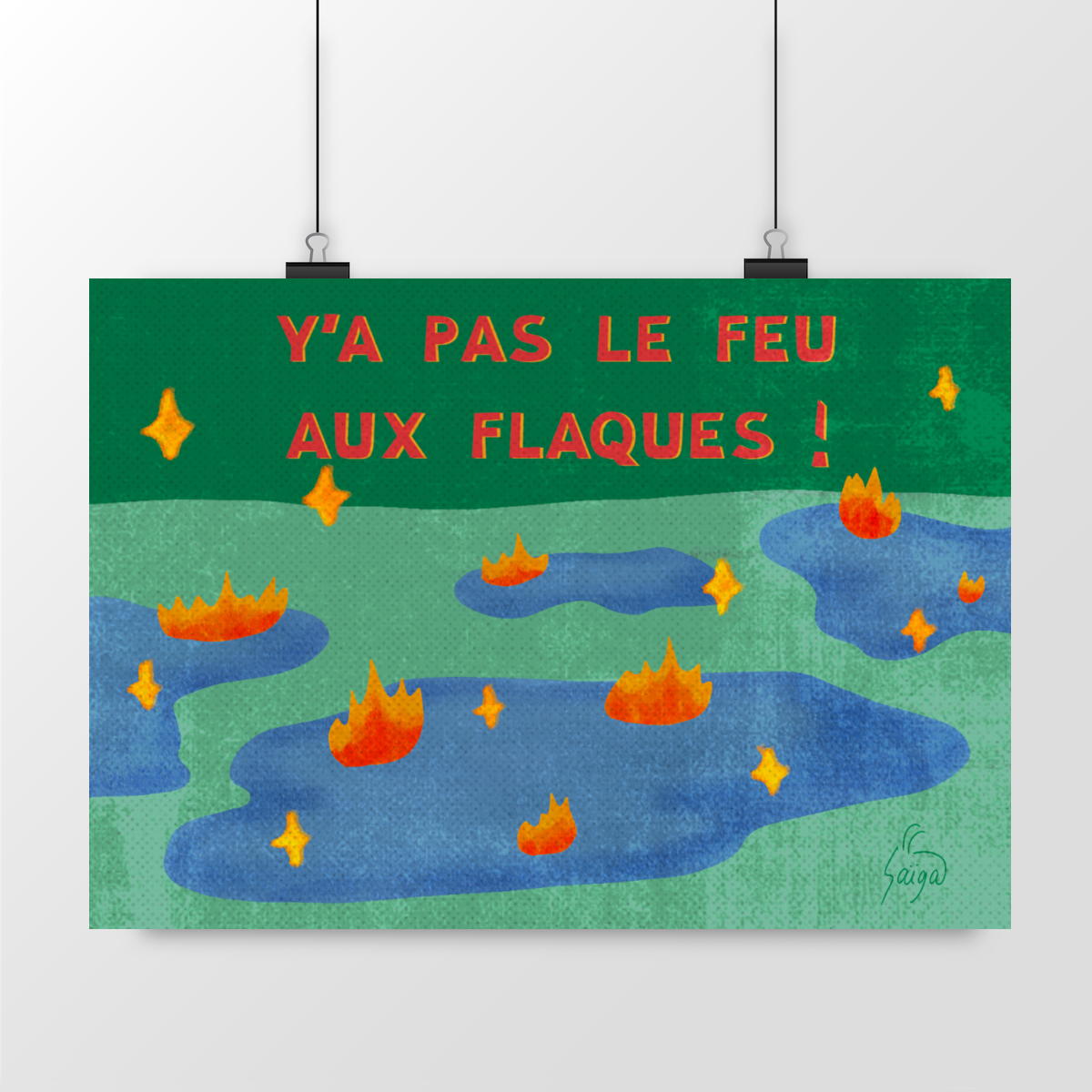 Image front Il n’y a pas le feu au lac - Y’a pas le feu aux flaques