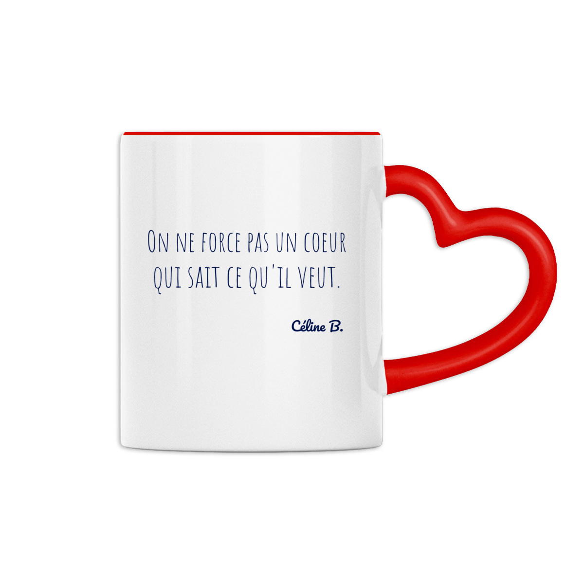 Image back On ne force pas un coeur qui sait ce qu'il veut {MUG}