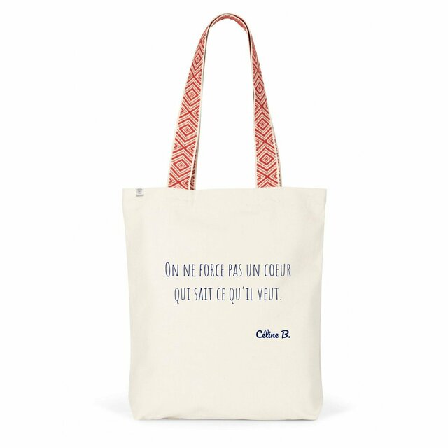 Image back On ne force pas un coeur qui sait ce qu'il veut {Tote Bag}