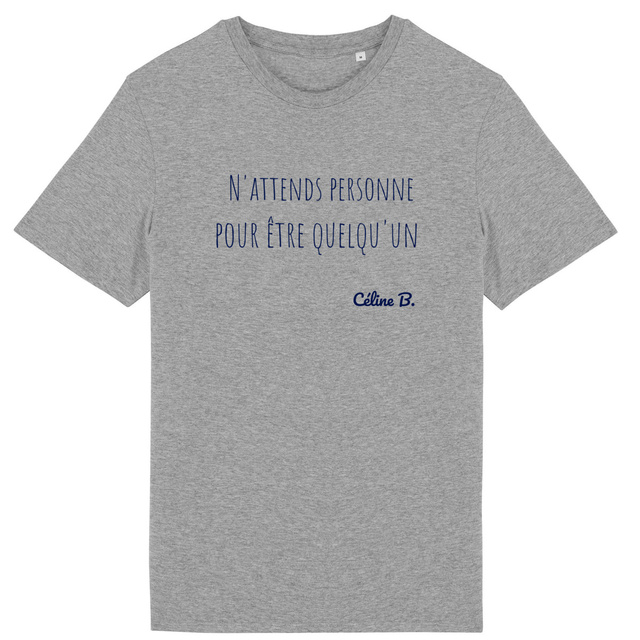 Image back N'attends personne pour être quelqu'un {Tee shirt}