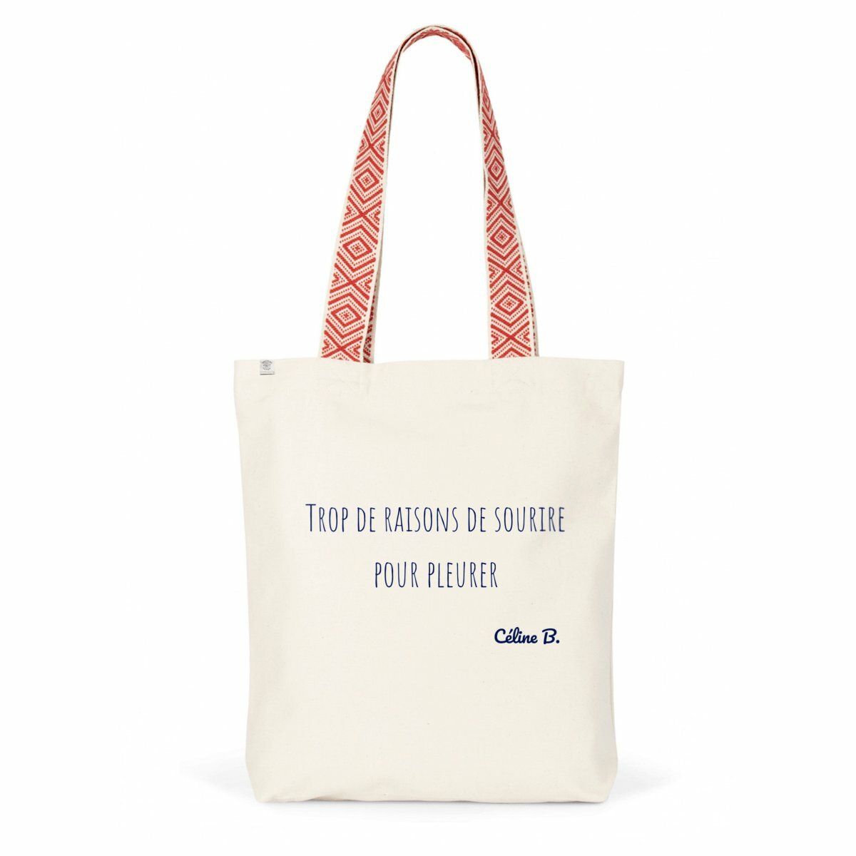 Image back Trop de raisons de sourire pour pleurer {Tote bag}