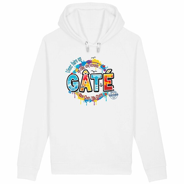 Sweat à capuche - Gâté Marseille - Expression Marseillaise Art Design - Image