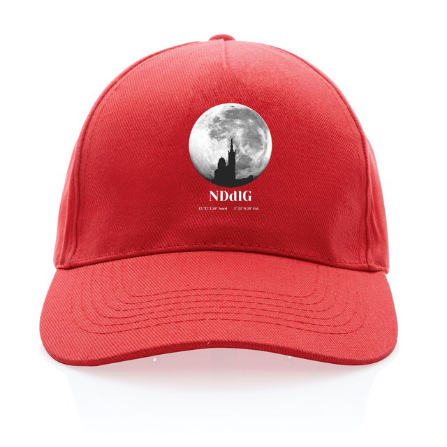 Casquette Art Marseille Lune Notre Dame Garde Design Minimaliste - Image