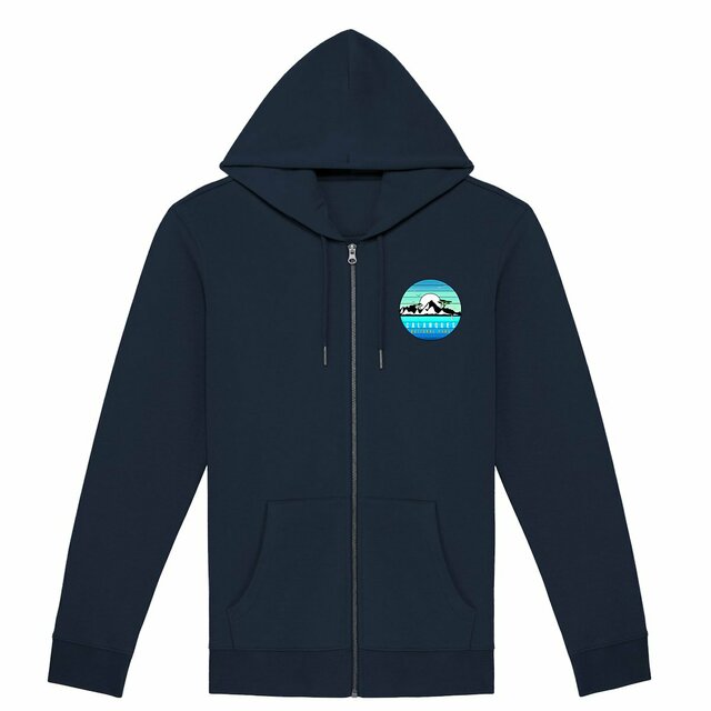 Sweat à capuche zippé unisexe  Calanques de Marseille