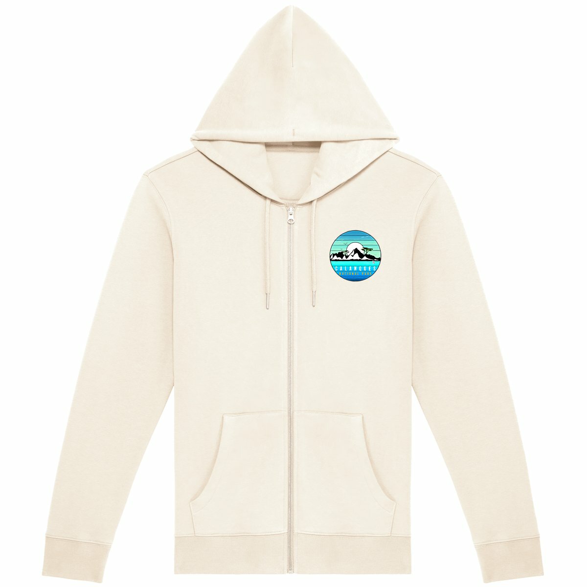 Sweat à capuche zippé unisexe  Calanques de Marseille - Image