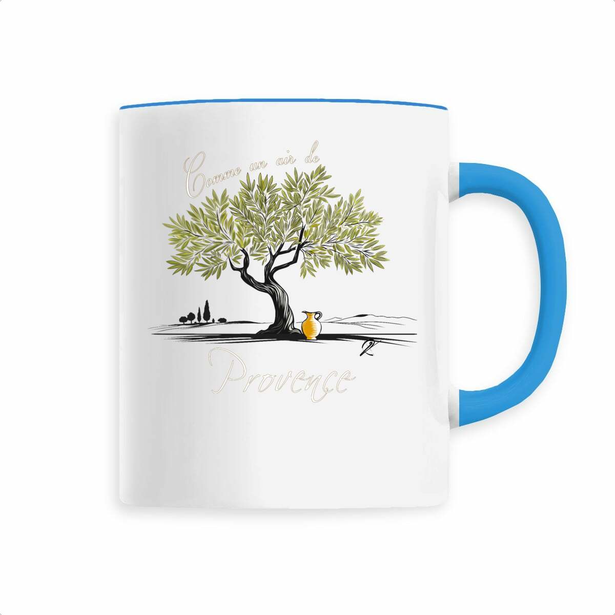 Mug céramique paysage provençal élégant - Image