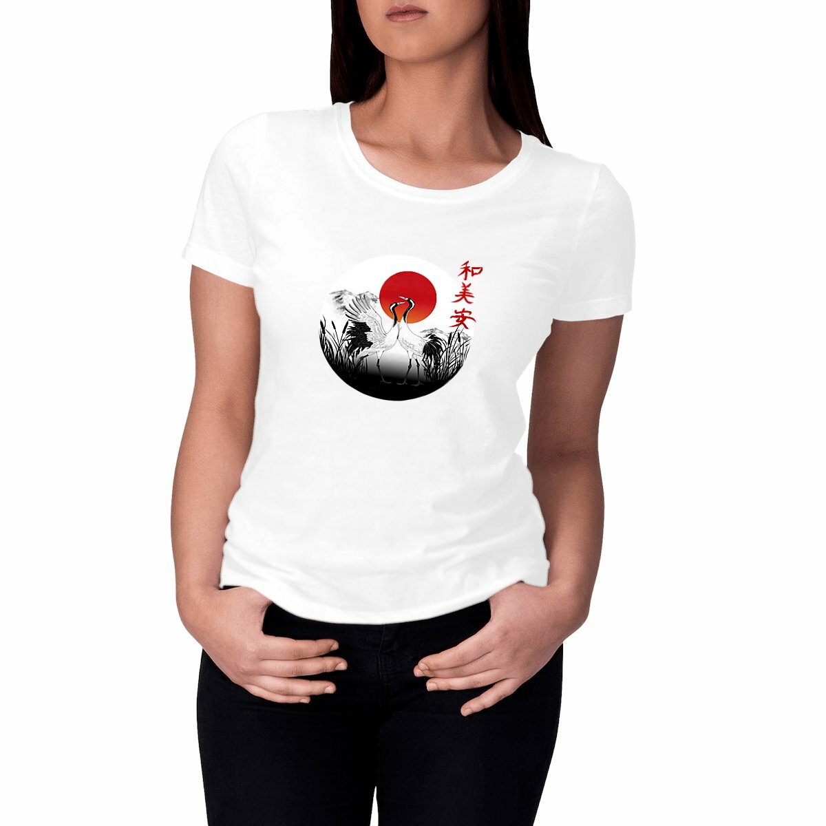 T-Shirt Paysage Japonais Zen – Design Unique & Élégant | Made in Marseille Art
