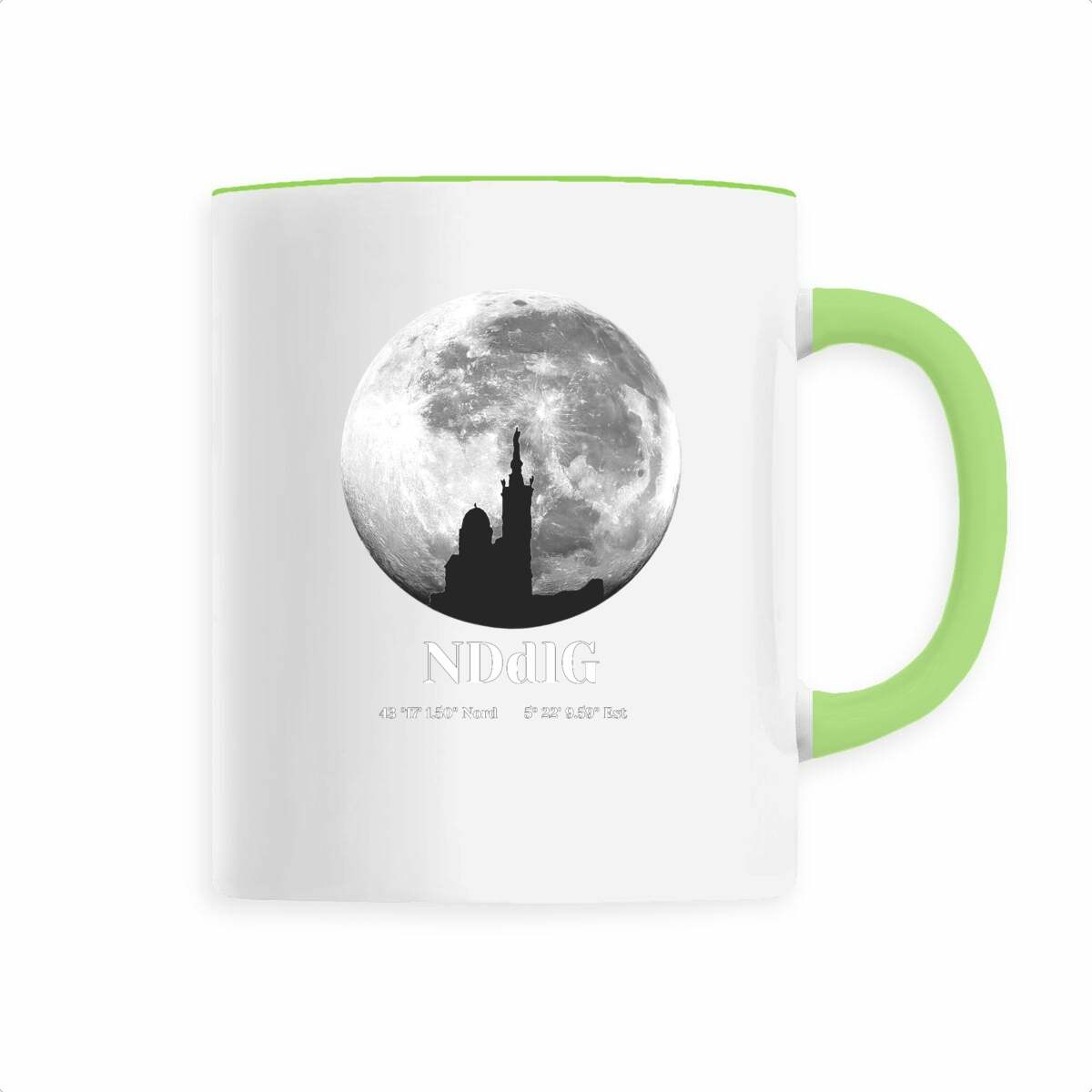 Art Marseille Lune Notre Dame Garde Design Minimaliste - Image