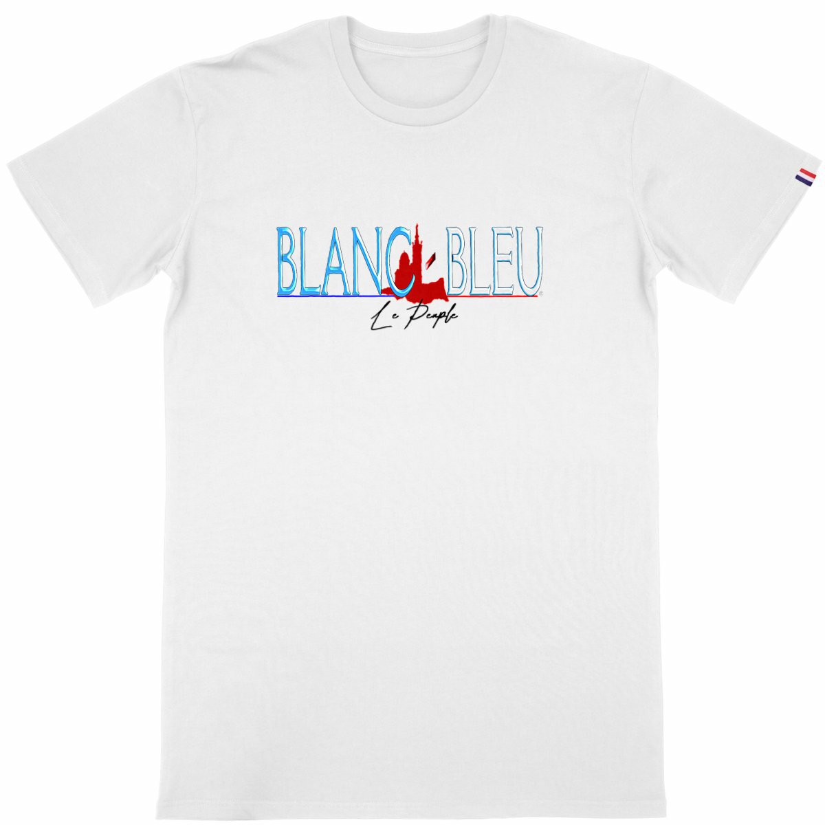 Blanc-Bleu Le peuple ® la marque marseillaise - Image