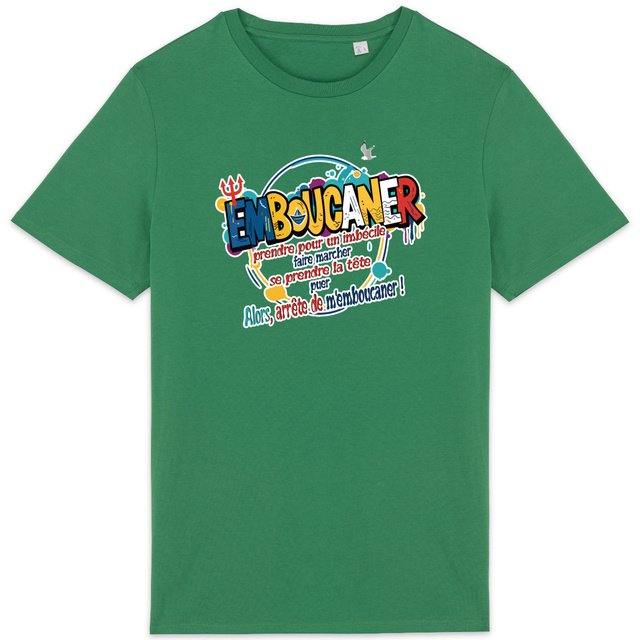 T-shirt Emboucaner - Parler Marseillais Typography Art Design  - Image