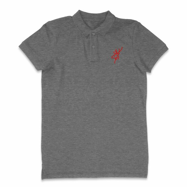 Renne, cerf, élégant rouge, un design minimaliste, raffiné, à la française.