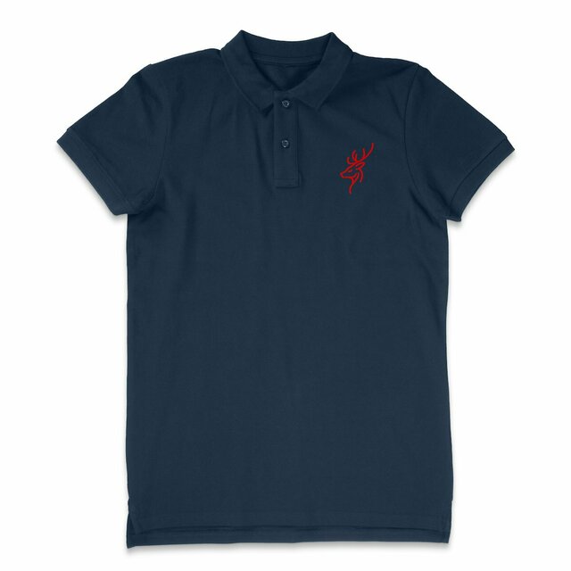 Renne, cerf, élégant rouge, un design minimaliste, raffiné, à la française. - Image