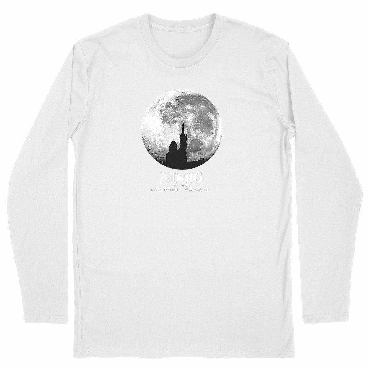 T-shirt Homme classique manches longues - Notre Dame de la Garde - Image