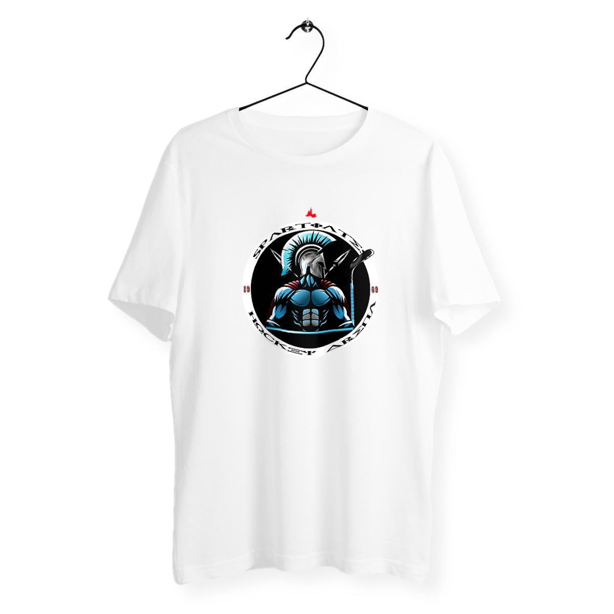 T-shirt unisexe léger Spartiates hockey arena Marseille Olympique recto verso - Image