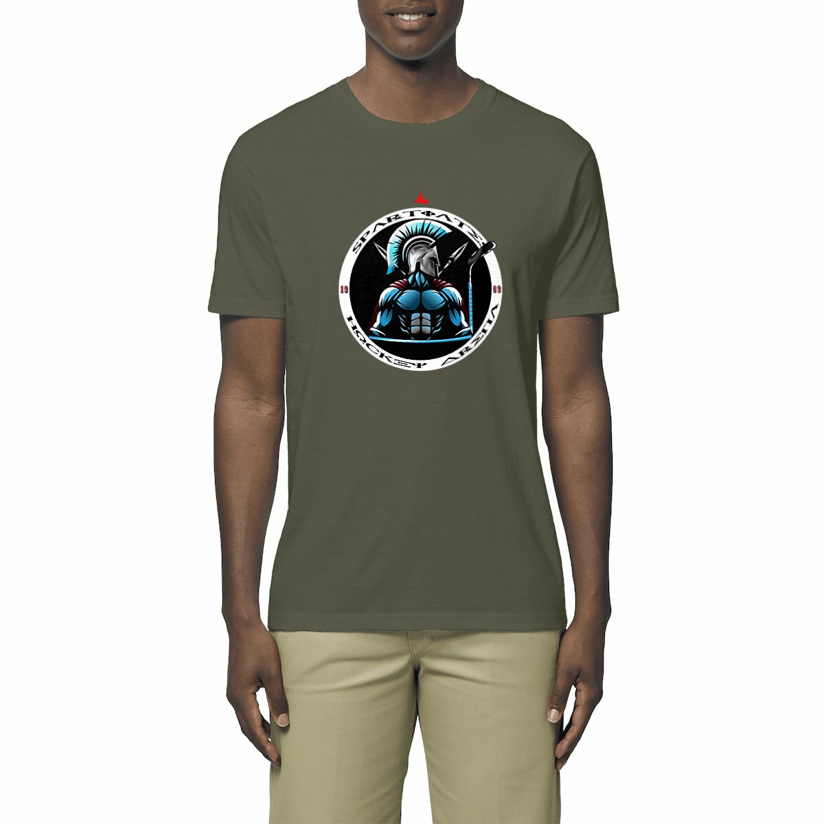 T-shirt unisexe léger Spartiates hockey arena Marseille Olympique recto verso
