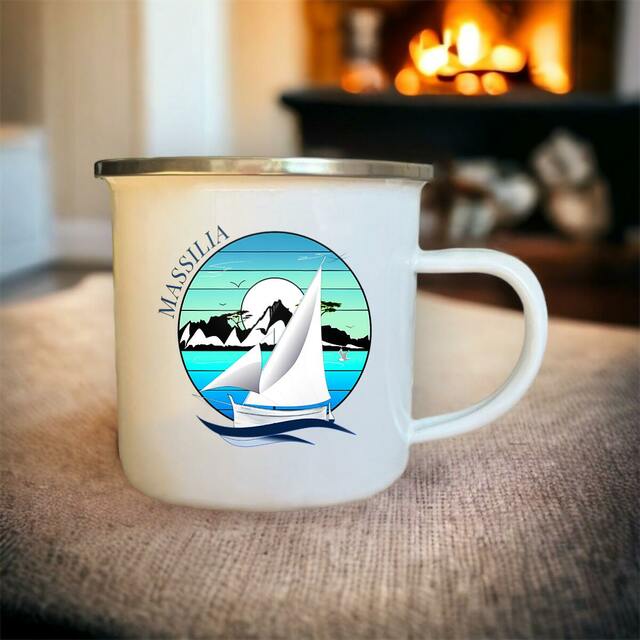 Mug métal Massilia- Pointu de Marseille et Calanques