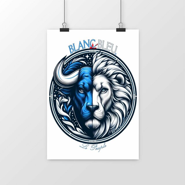 Blason fusion Blanc-Bleu Le Peuple