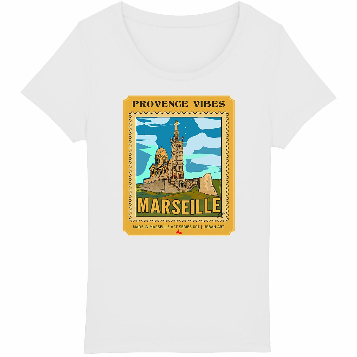 T-shirt Femme Léger - La Bonne Mère et Marseille "Provence Vibes" (Édition limitée) - Image