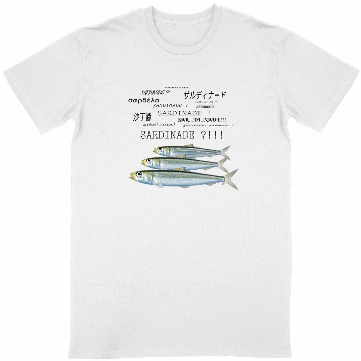 T-shirt Unisexe Classique Sardinade language universel - Image