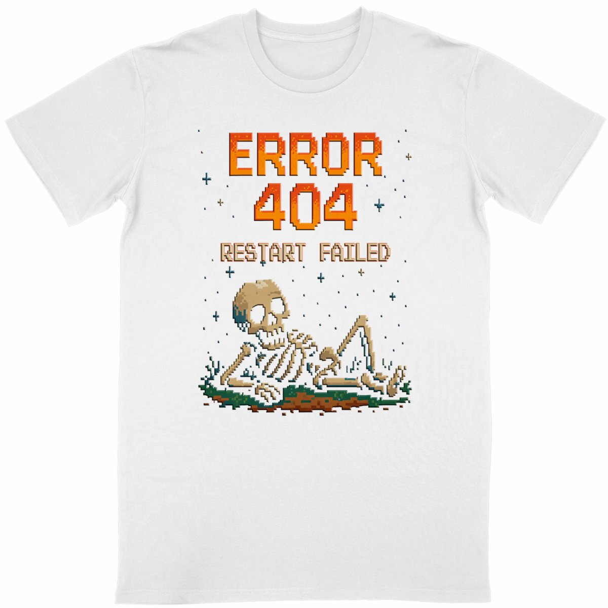 Error 404 Restart Failed- Retro Gaming Glitch Art - Image