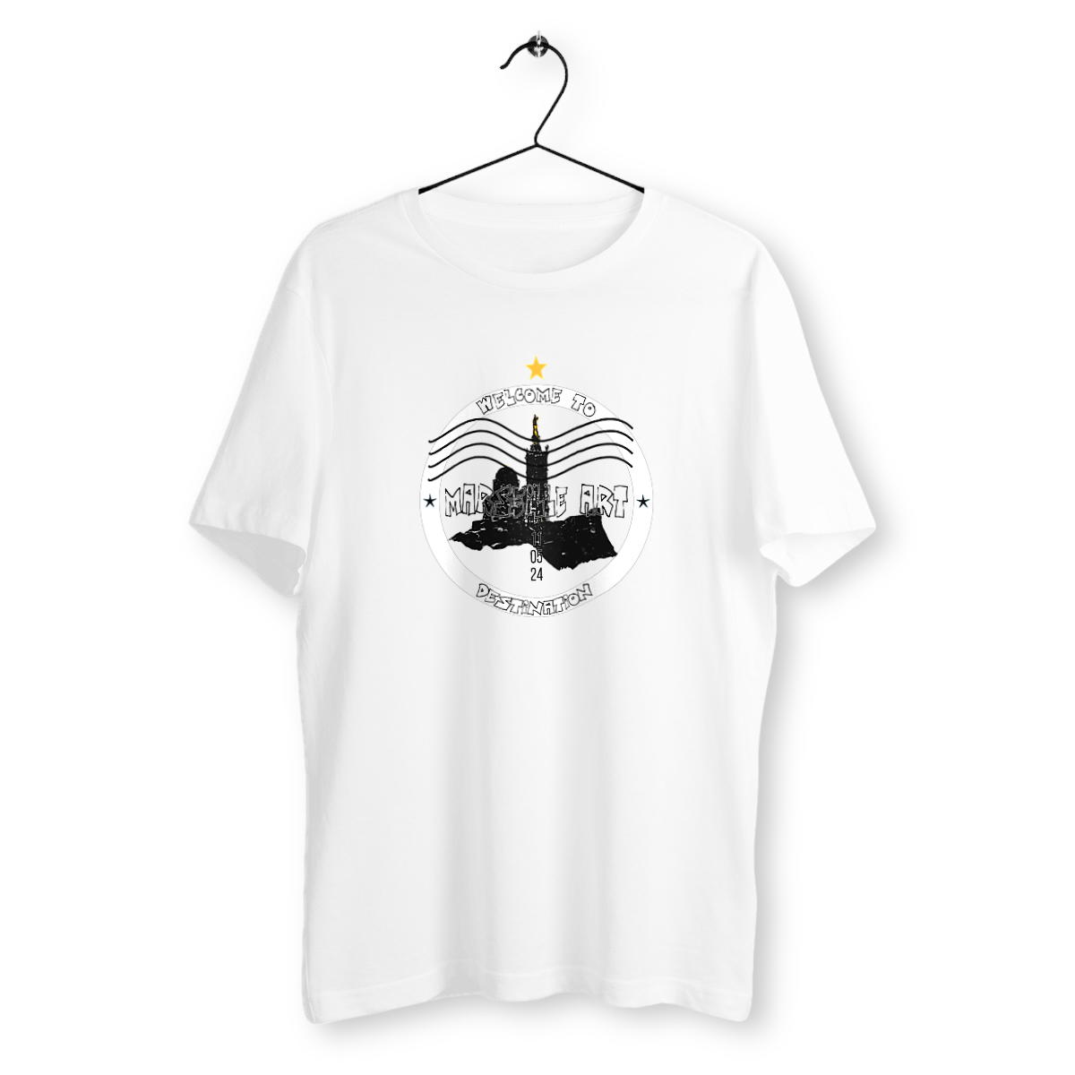 T-shirt Unisexe Classique Marseille Notre Dame de la Garde - Image