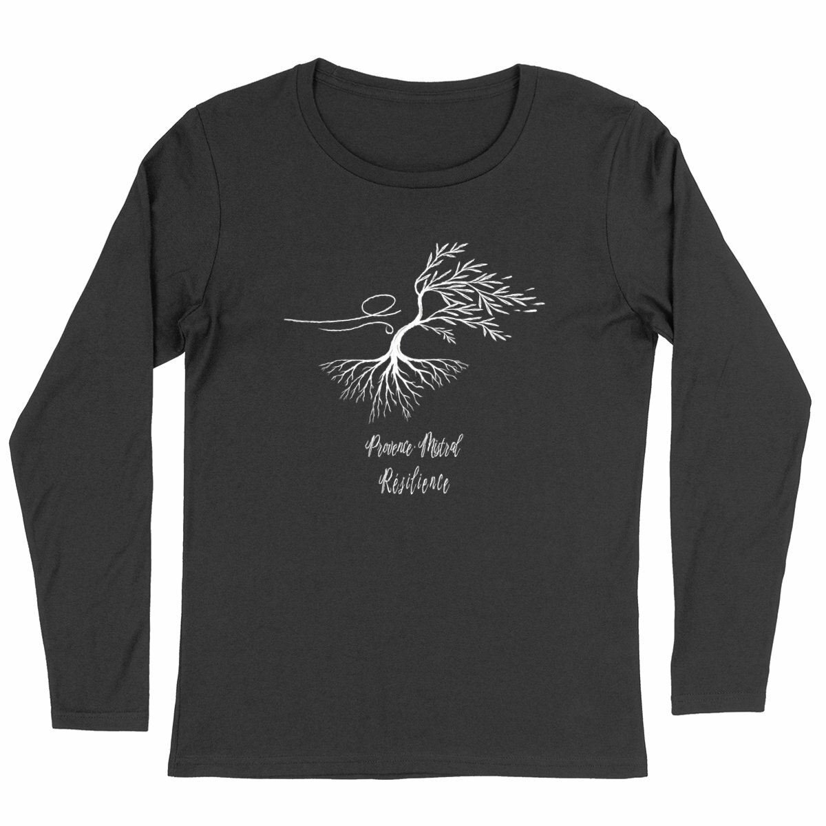 T-shirt Provence Mistral résilience- Art Minimaliste Nature - Image
