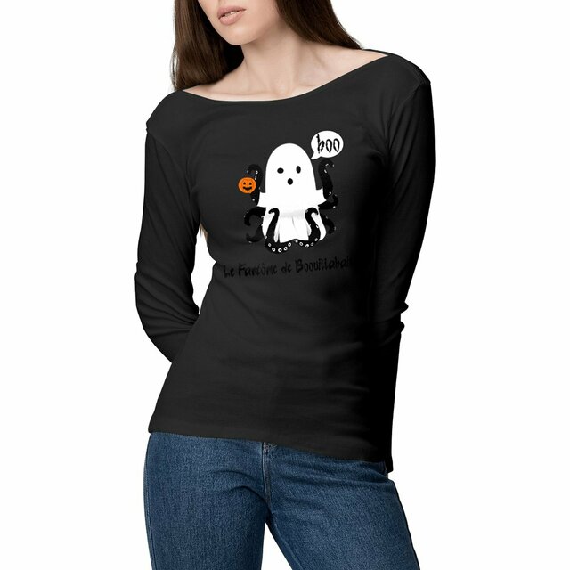 T-shirt long Fantôme Bouillabaisse Halloween Marseille Humour