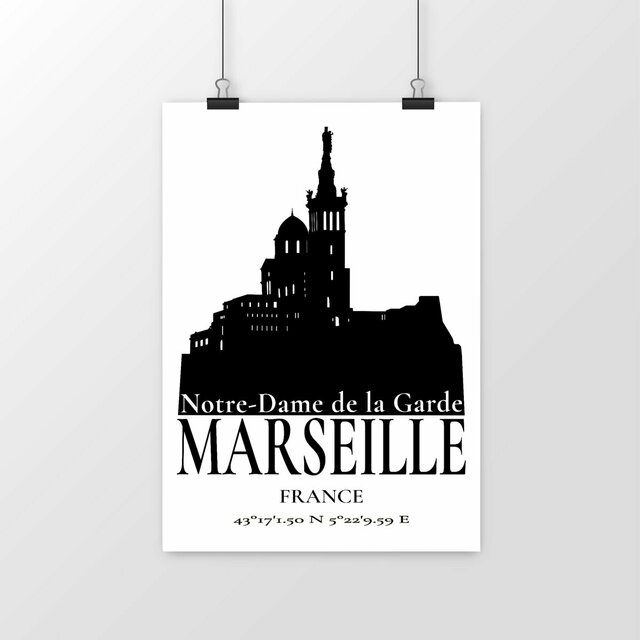 Poster Notre-Dame de la Garde Marseille